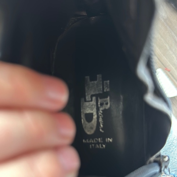 Lavorazione Artigiana Black Leather Women's Boots Made in Italy 38 - Picture 12 of 12